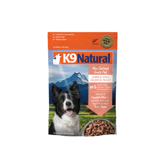 K9 Natural Freeze Dried Food - New Zealand Lamb & King Salmon Feast 500 g