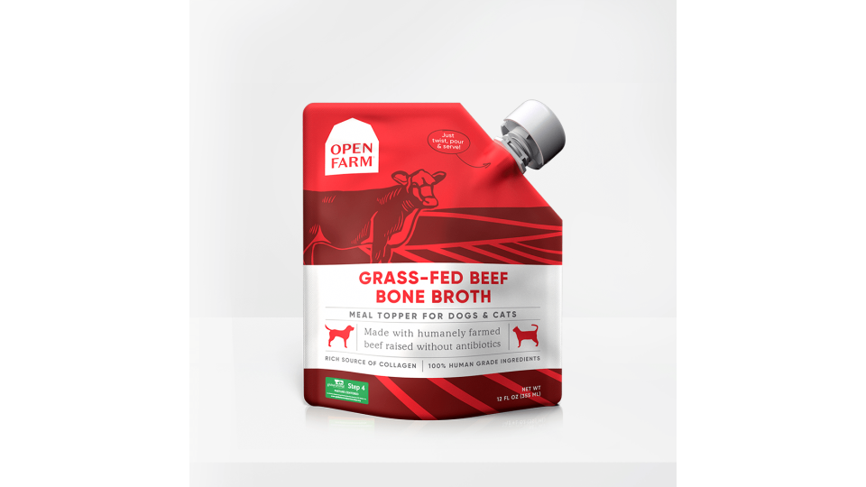 Open Farm Grass Fed Beef Bone Broth 12oz