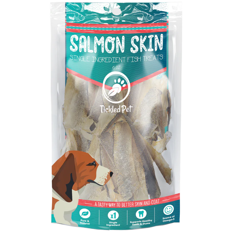 Dehydrated Salmon Skins 6 Oz Back To Basics Raw Pet Food