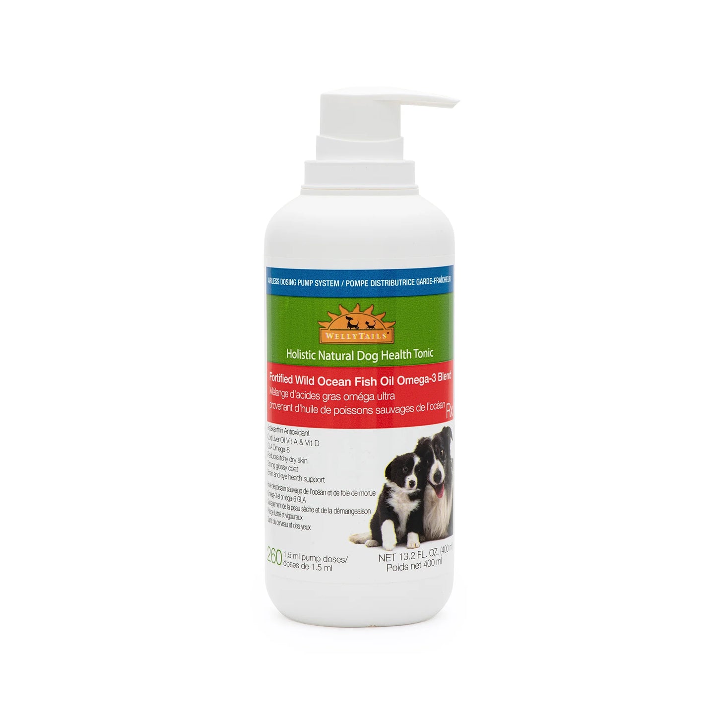 WellyTails Fortified Wild Ocean Fish Oil 400ml