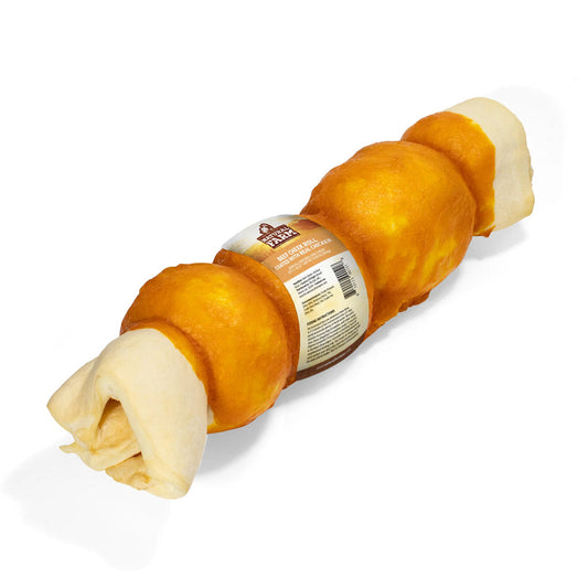 Small Natural Farm Beef Cheek Roll  5-6 inch Glazed with chicken