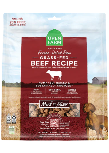 Open Farm Freeze Dried Raw - various flavors 13.5 oz