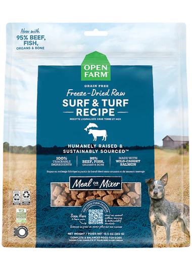 Open Farm Freeze Dried Raw - various flavors 13.5 oz