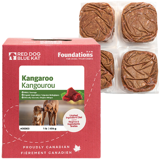*NEW* Red Dog Blue Kat Dog Foundations Kangaroo 4x.25 lb