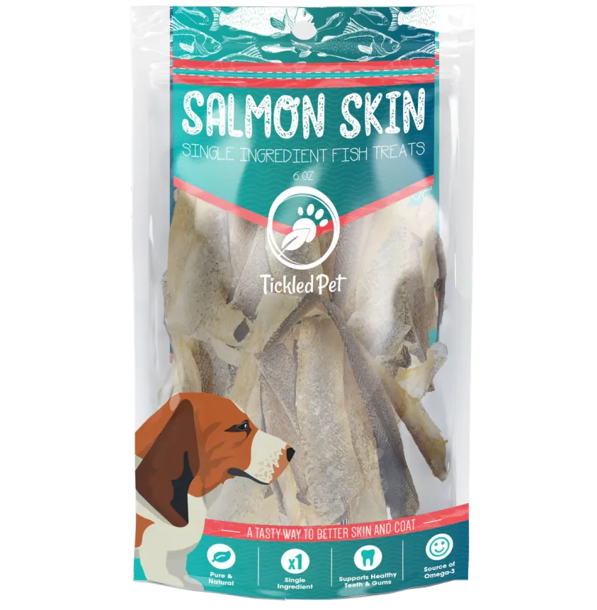 Dehydrated Salmon Skins - 6 oz