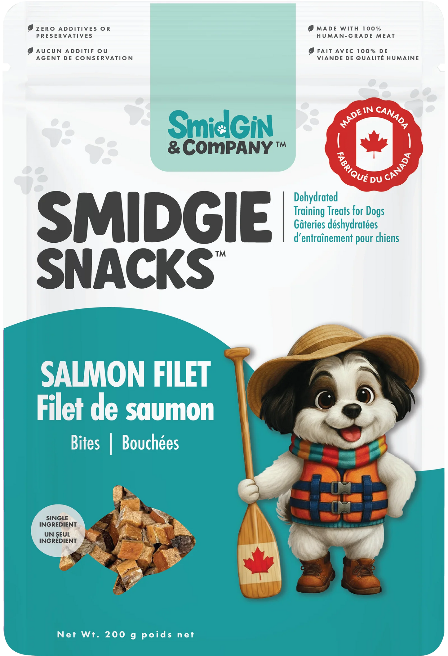 Smidgie Salmon Filet Snacks-200 gram