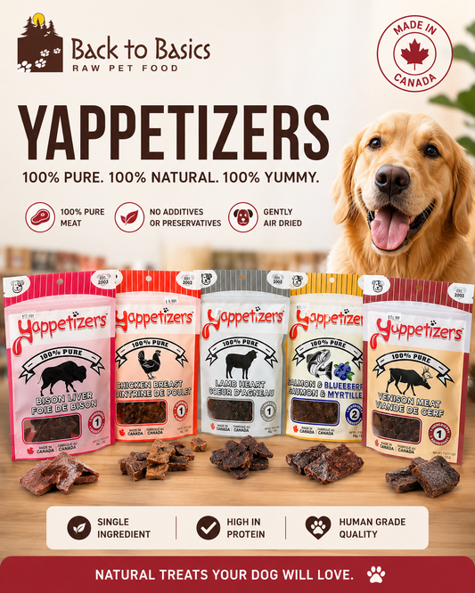 Yappetizers dehydrated treats-Various flavors - 85 g